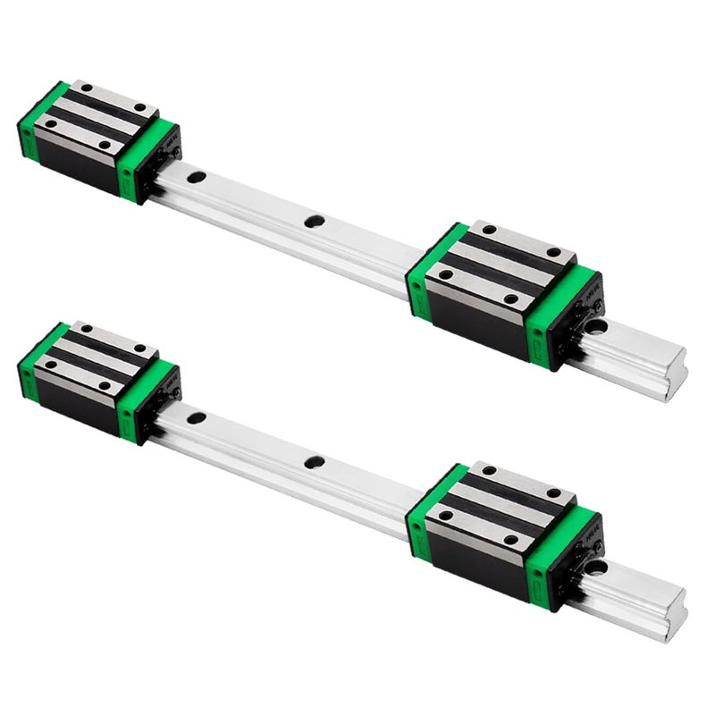 iMetrx HGR20 Linear Guide Rail Kit - 2 Pcs 600mm Rails + 4 Pcs HGH20CA Bearing Blocks High Precision, Anti-Rust for 3D Printers, CNC Routers, Lathes & DIY Automated Machines - Image 1